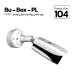  polymer Box Bracket with hinge  (wall/ceiling) Bu-Box-PL