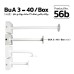 Bullet / Dome Bracket Box 40 cm Bracket Eco (wall/ceiling/roof) BuA 3-40-Box