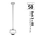 Bullet / Dome 80 cm Bracket Eco (wall/ceiling/roof) BuA 3-80