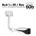 Bullet / Dome L Box Bracket 30 cm Eco (wall/ceiling/roof) BuA 1-30-Box