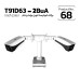 Double Bullet/Dome Bracket (ceiling/wall/roof/stand alone) T91D63-2BuA Double Bullet/Dome Bracket (ceiling/wall/roof/stand alone) T91D63-2BuA